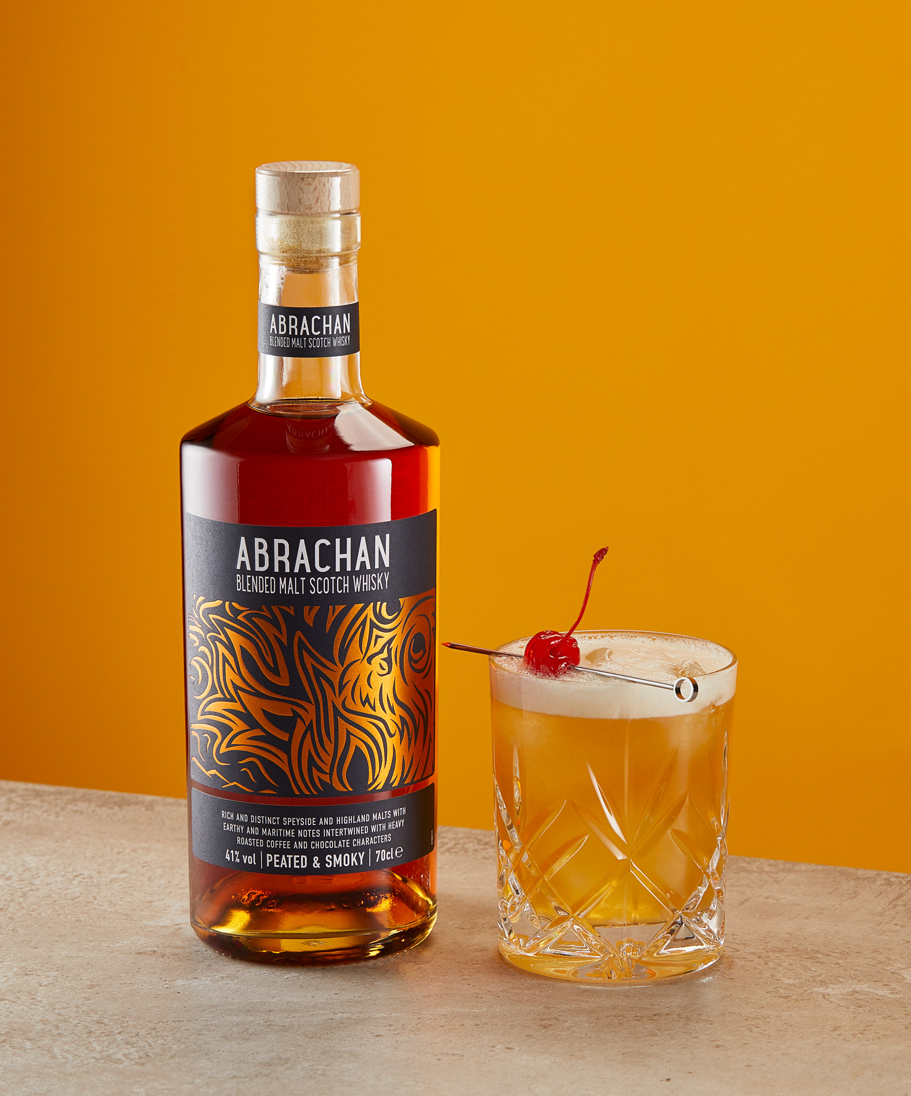 Abrachan Whisky Sour Cocktail for Lidl GB, drinks photographer Alastair Ferrier