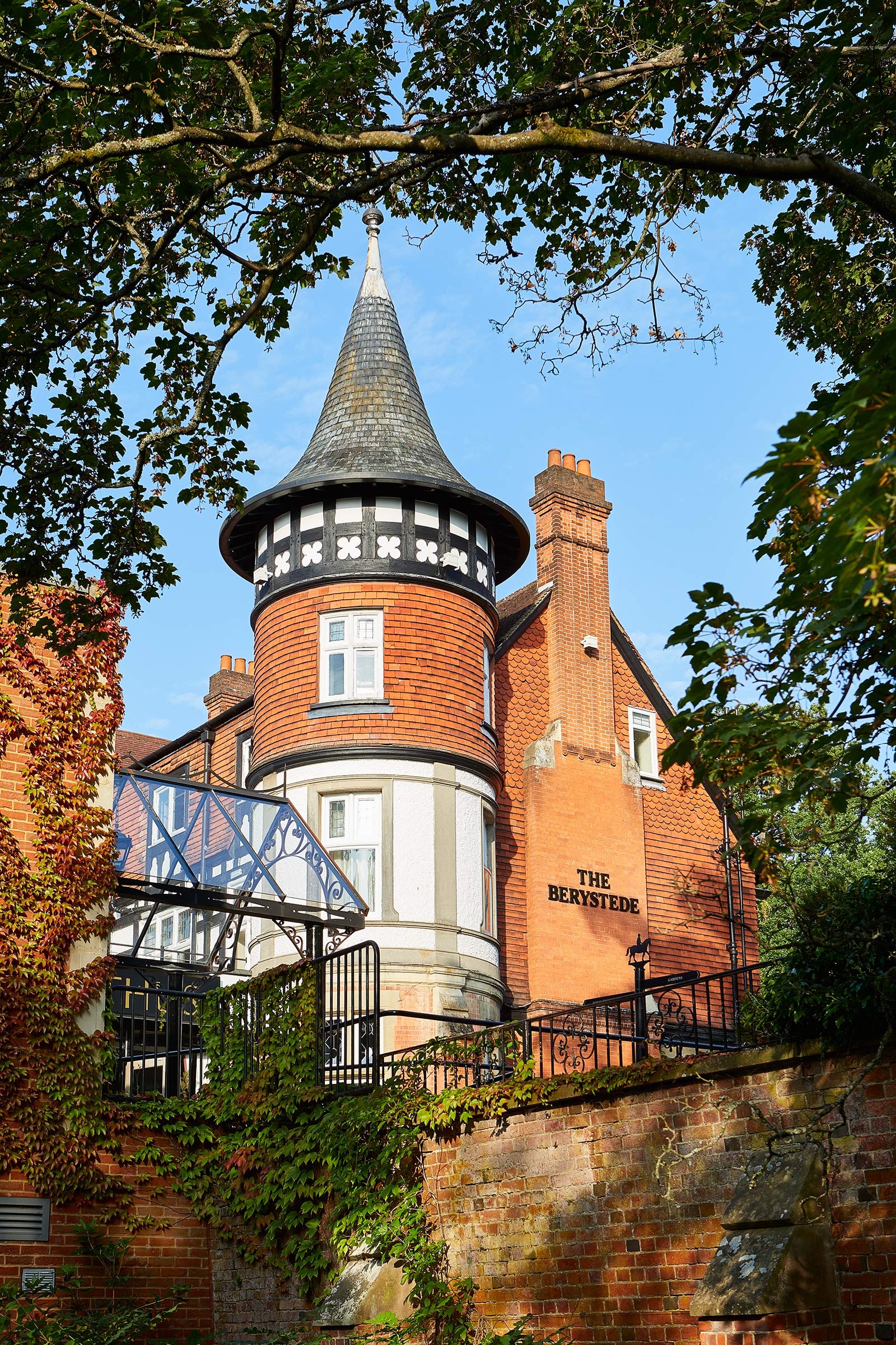 Exterior photography for The Berystede Hotel, Ascot, Alastair Ferrier Photographer