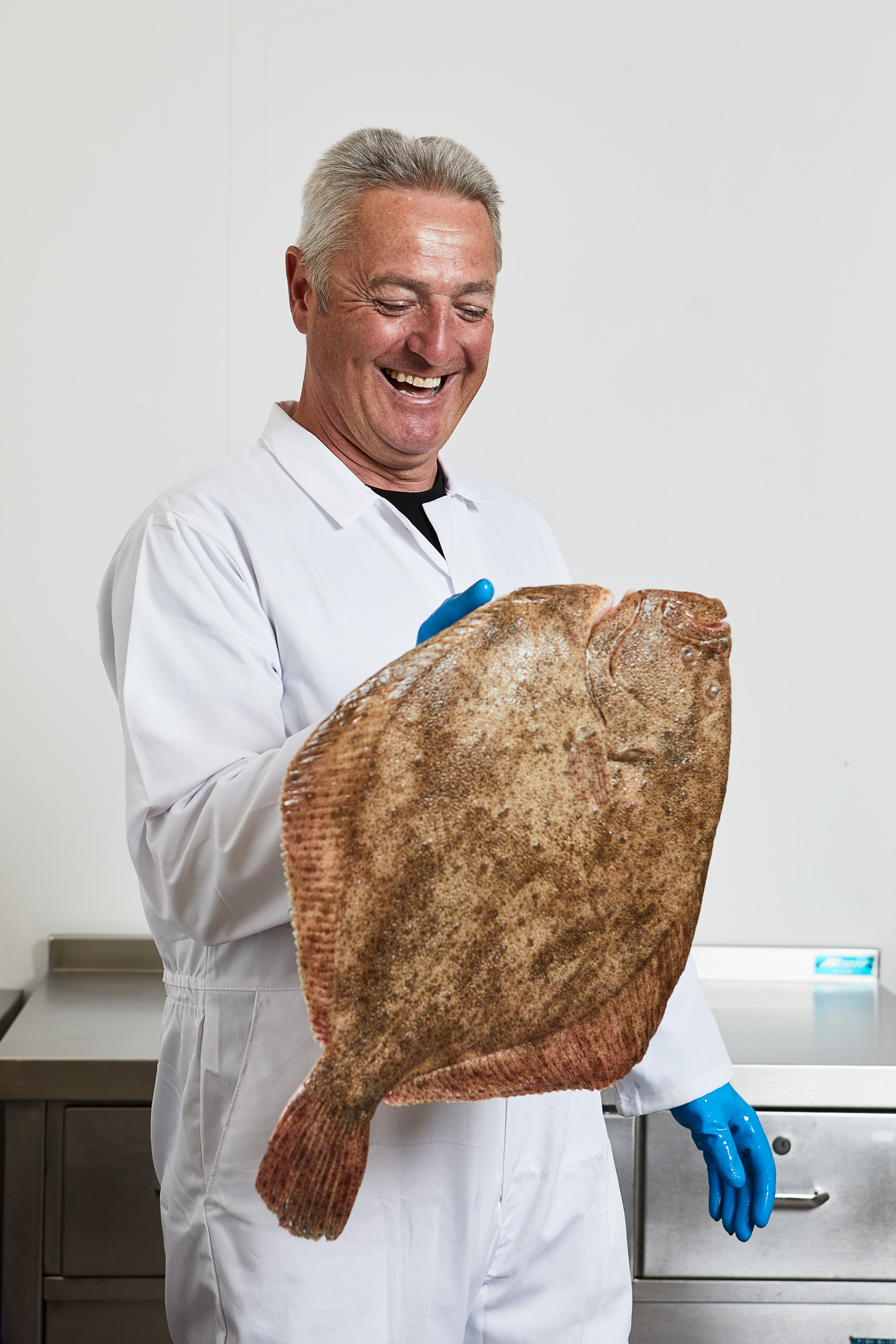 Billy with Turbot for SeaStocks and Macdonald Hotels