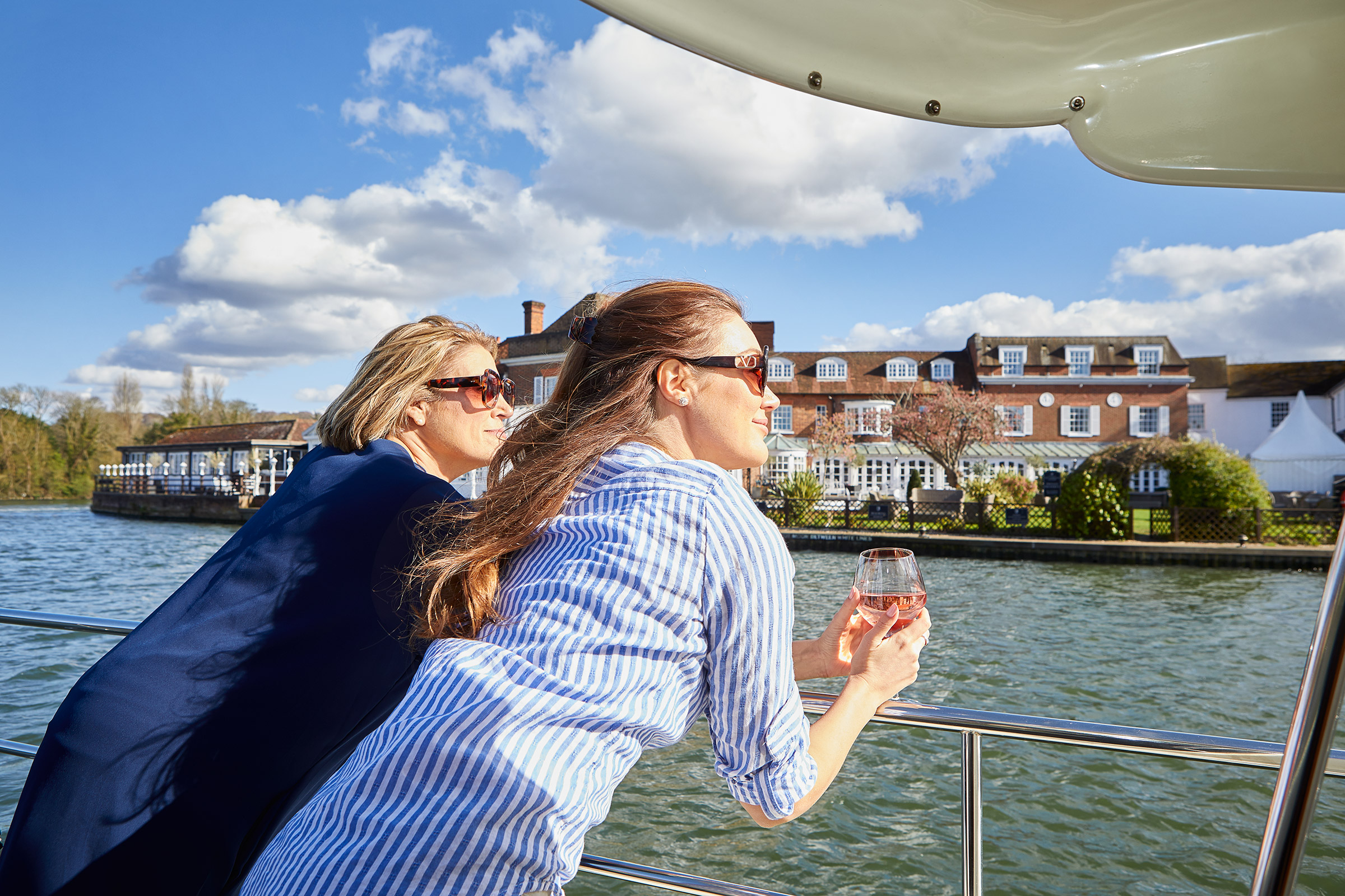 Boat Sail past Compleat Angler, Marlow, hotel and travel photographer, travel and lifestyle photographer
