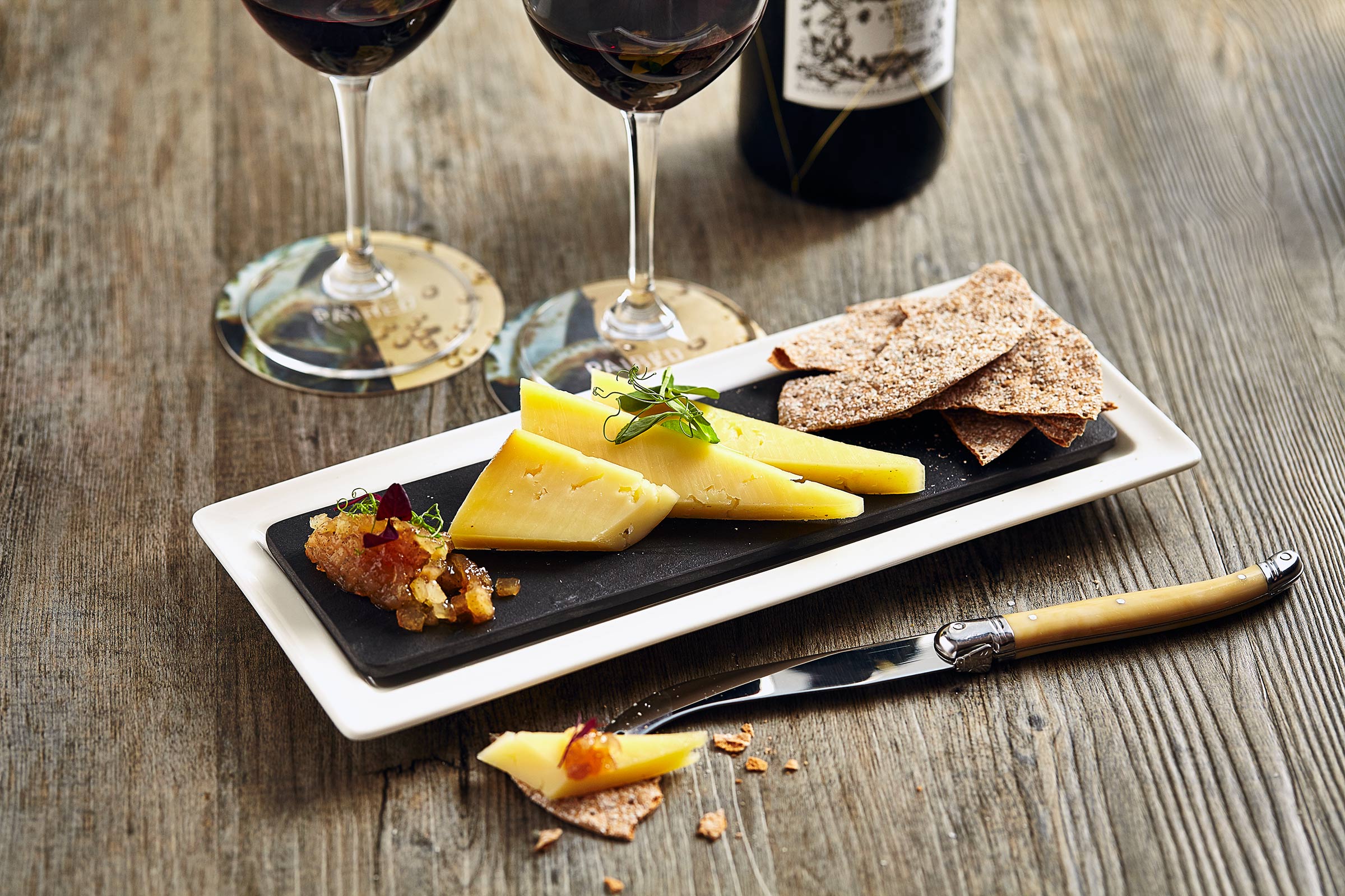 Cheese Biscuits and Wine, Sheraton Grand Hotel, Edinburgh food photographer