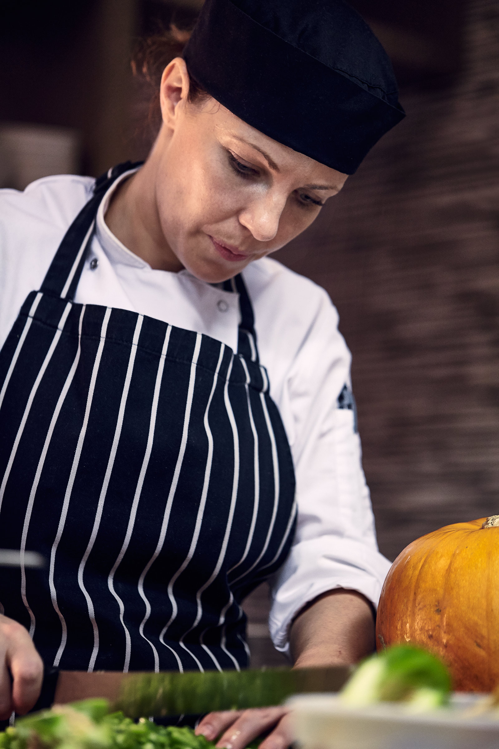 Chef Joanne, veg prep, Lido, Buzzworks
