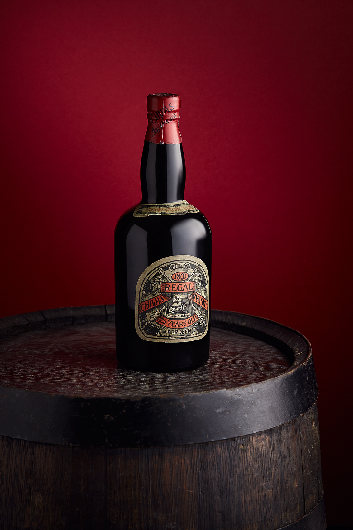 25 Year Old Chivas Regal Scottish Whisky, Single Malt, Strathisla Distillery, Chivas Brother