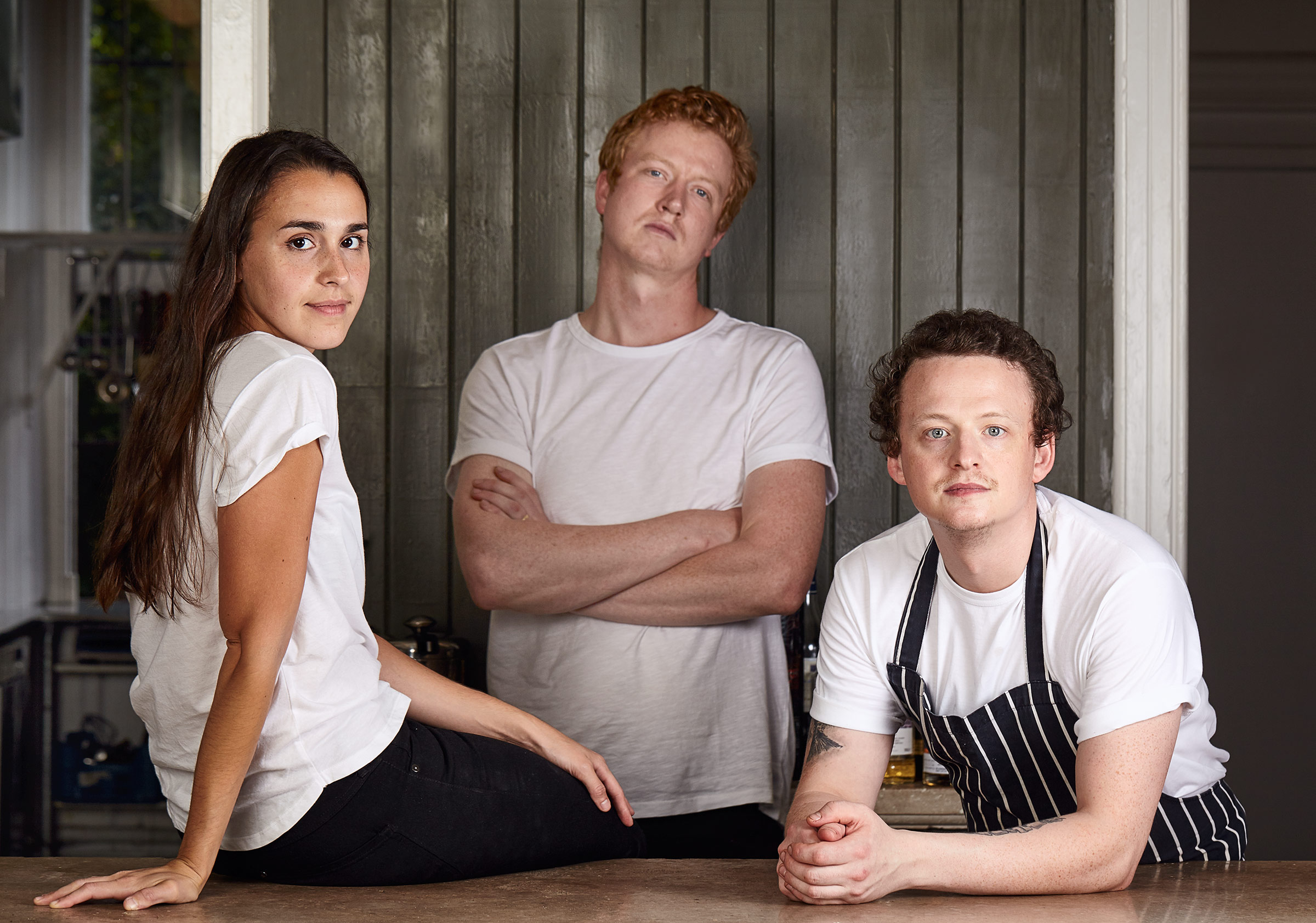 Sashana, Ben and James at the Edinburgh Food Studio