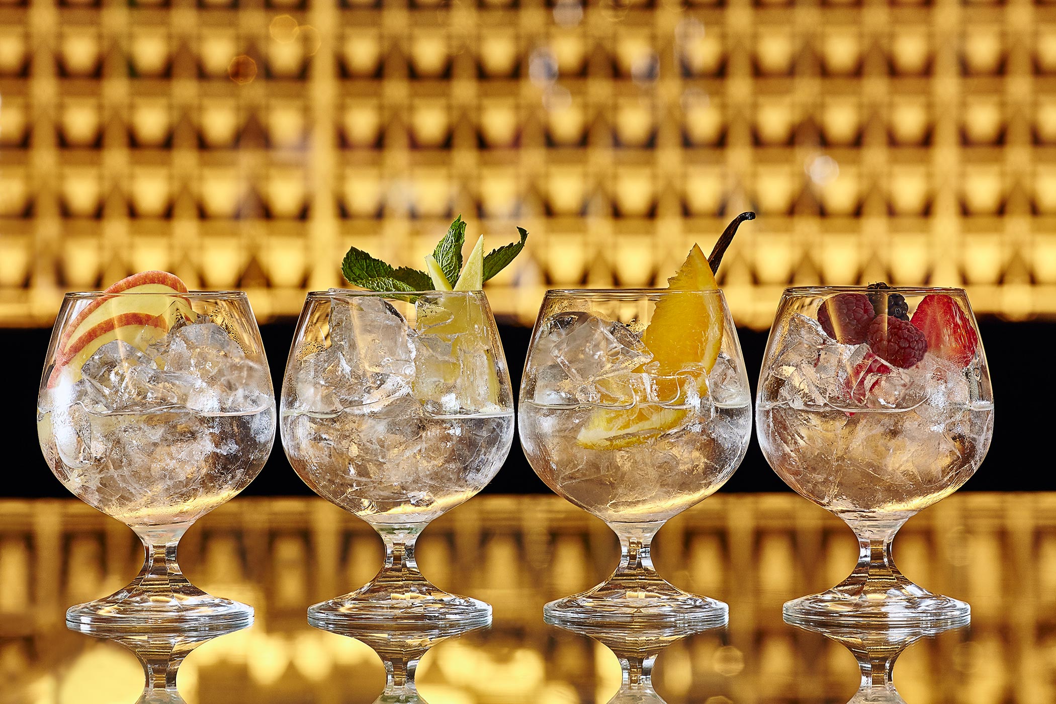 Four Gins, Perfect Serves, Sheraton Grand Hotel, Edinburgh