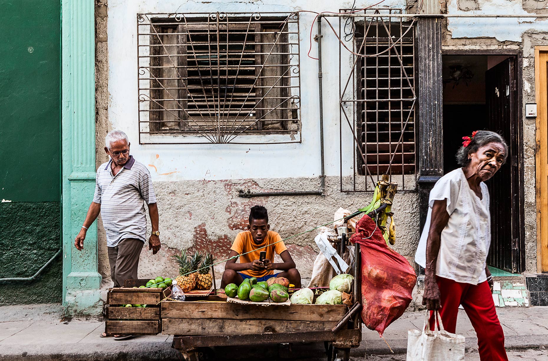Fruit Stall Life, Havana, Cuba