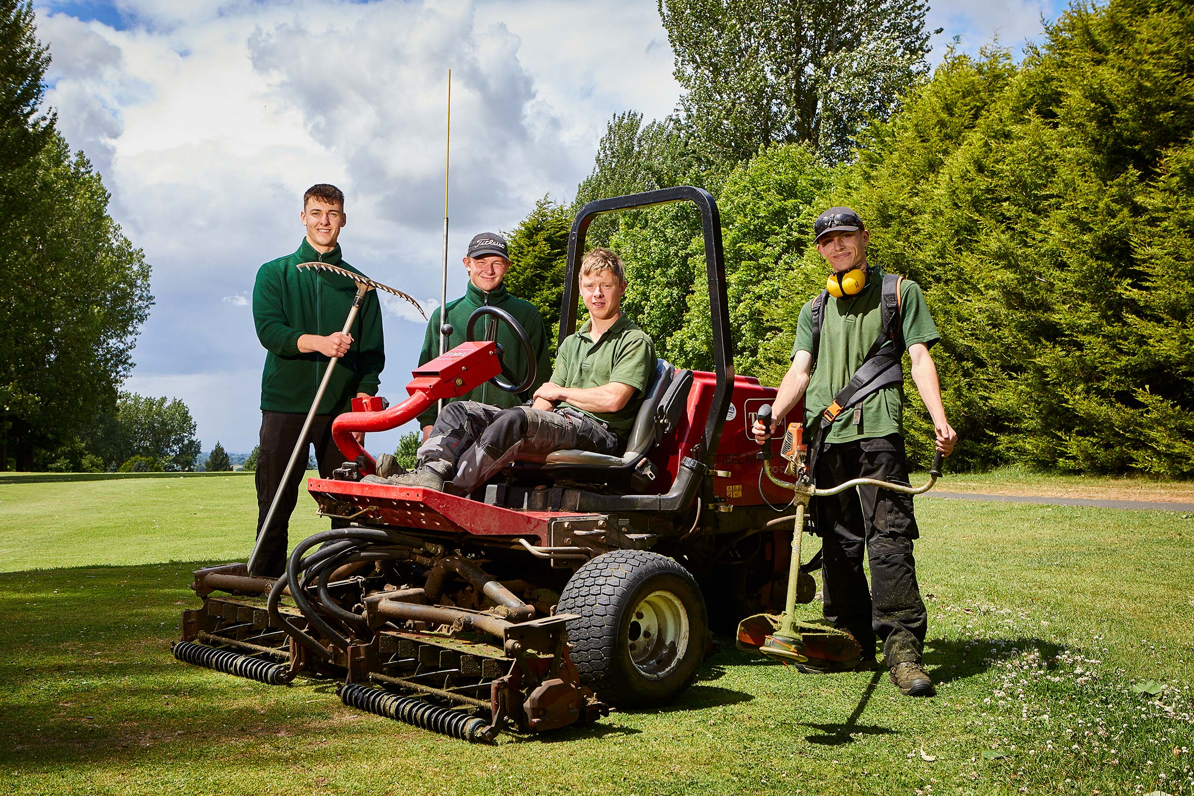 Greenskeepers portraits, Hill Valley hotel, Macdonald Hotels, portrait photographer