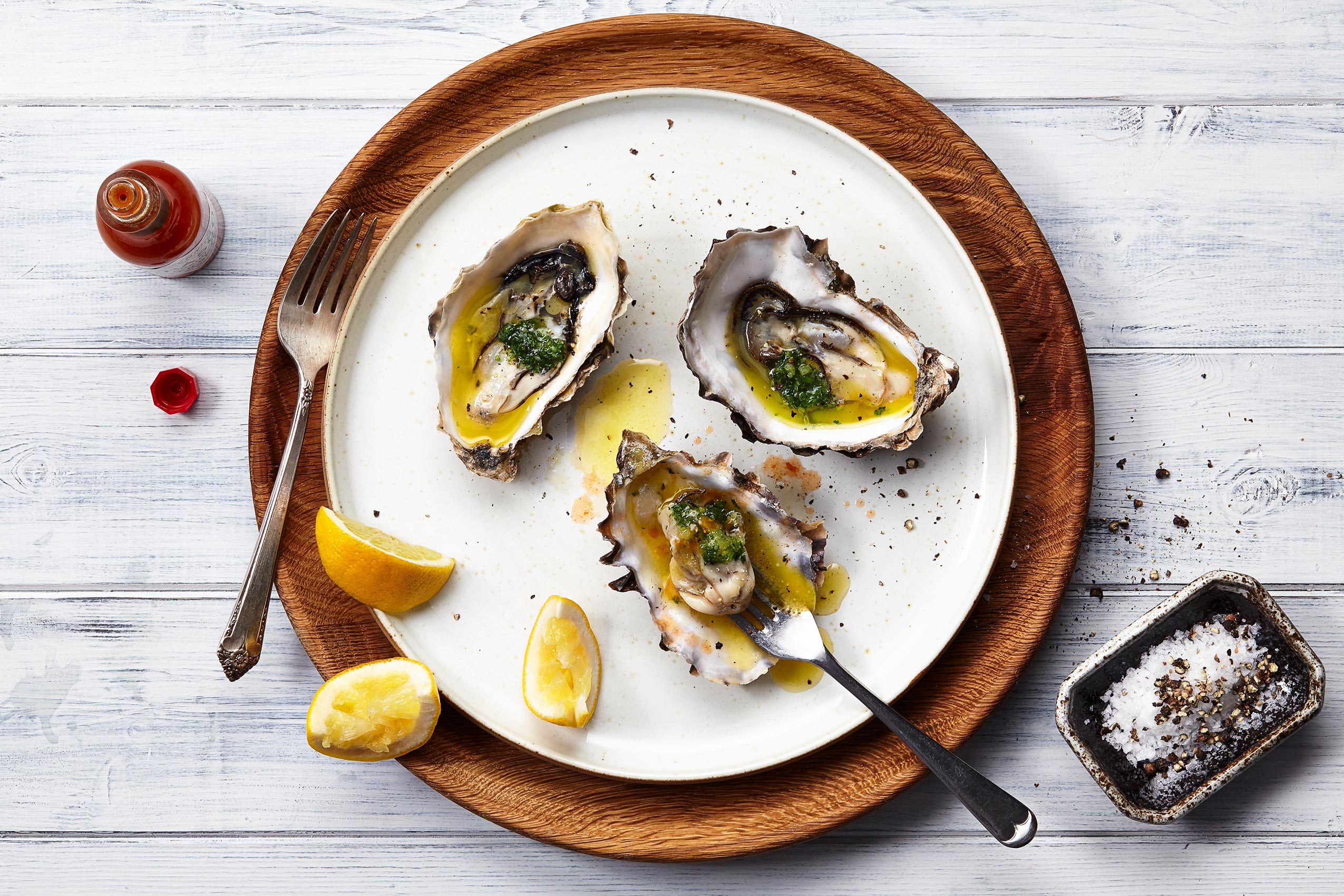 Grilled Oysters on Fork , Scottish Shellfish, Glasgow Edinburgh food and drink photographer