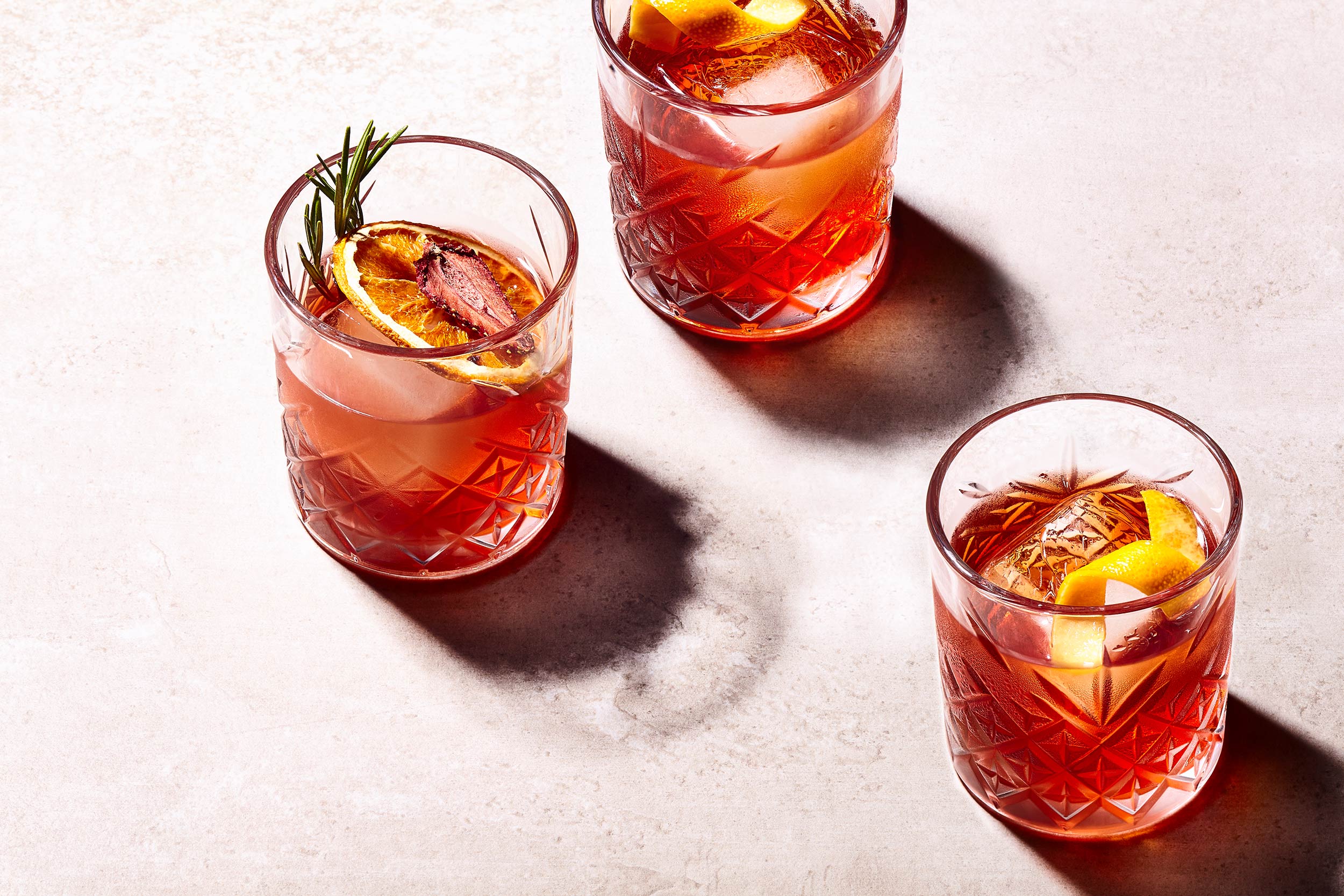 Seasonal Negroni Cocktails at Herringbone bar and restaurant 
