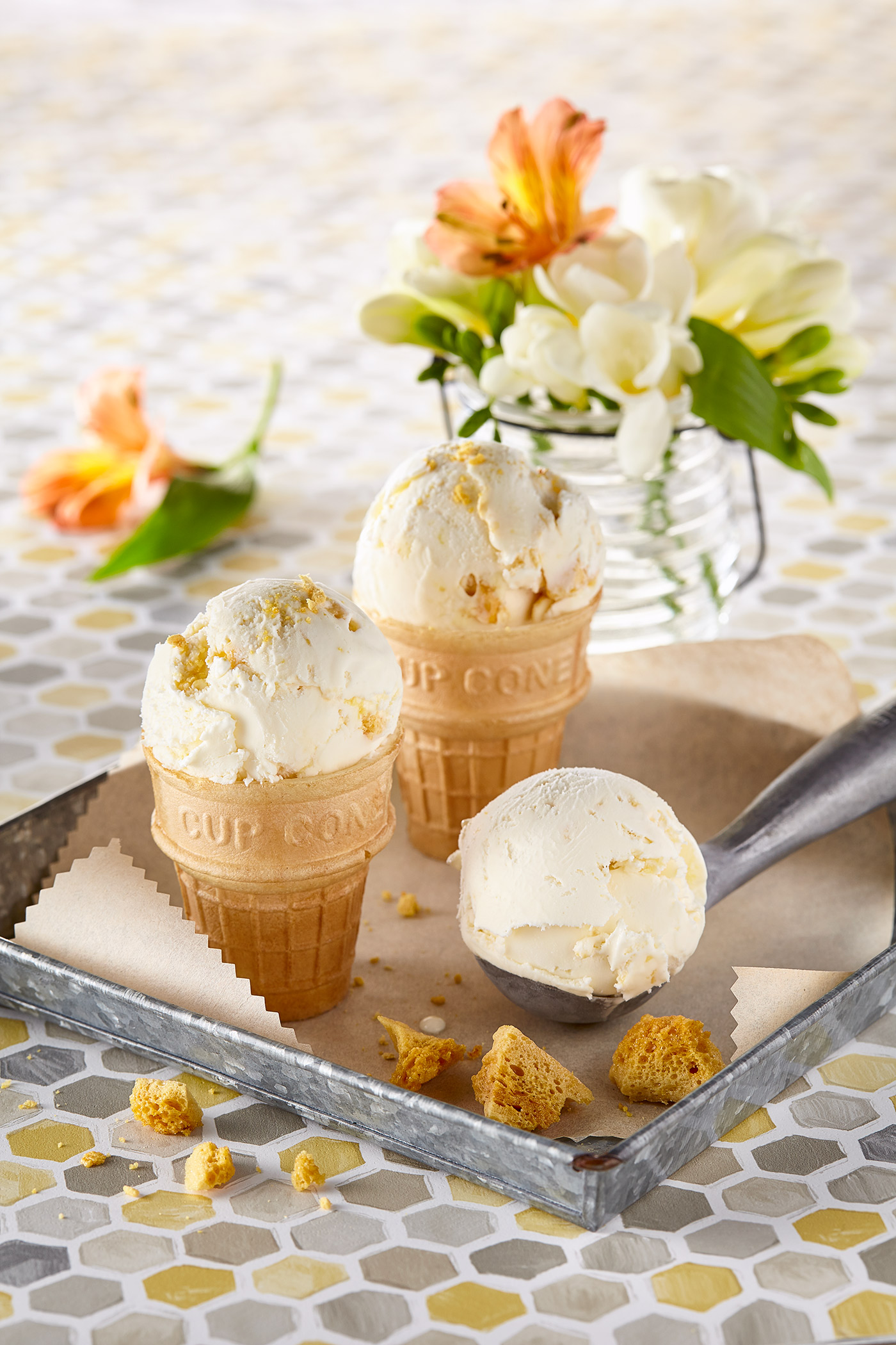 Honeycomb Ice Cream, Grahams Dairy, Edinburgh food photographer