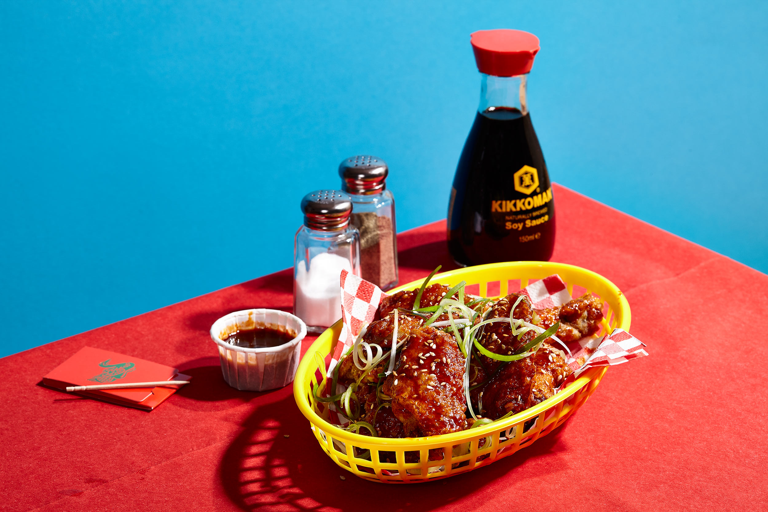 Korean Fried Chicken Wings, Edinburgh editorial food and drink photographer Alastair Ferrier.