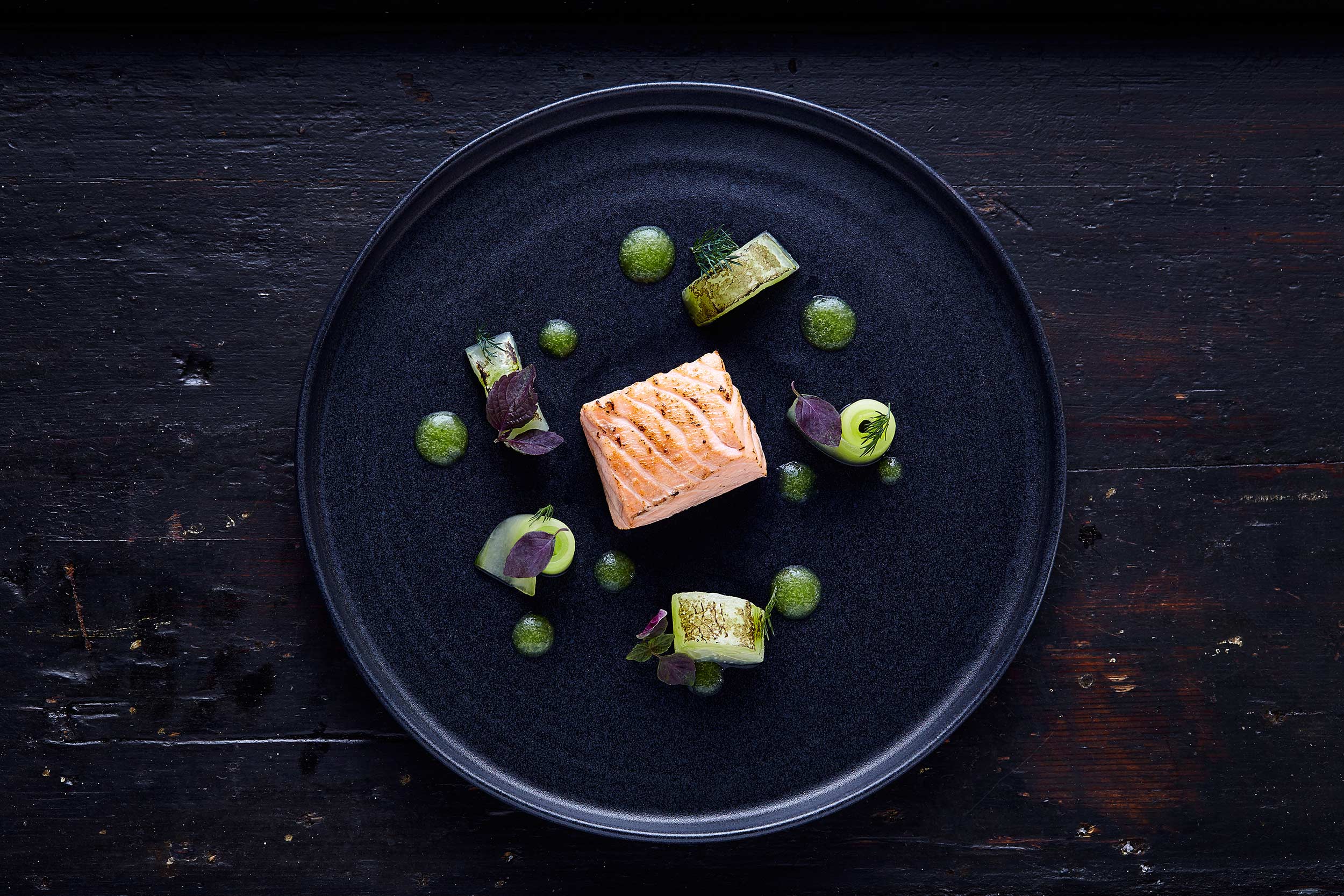 Loch Duart Salmon and Cucumber, Prime Scottish Salmon, Edinburgh food photographer