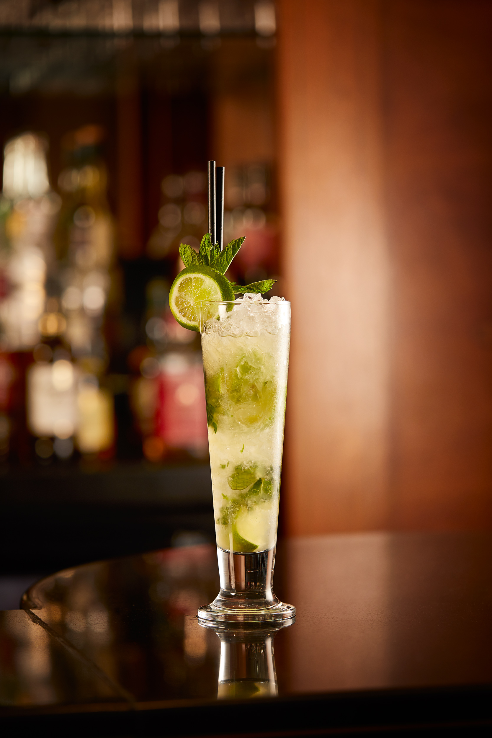 Mojito on the Bar at Bath Spa Hotel, food and drinks photographer Alastair Ferrier.