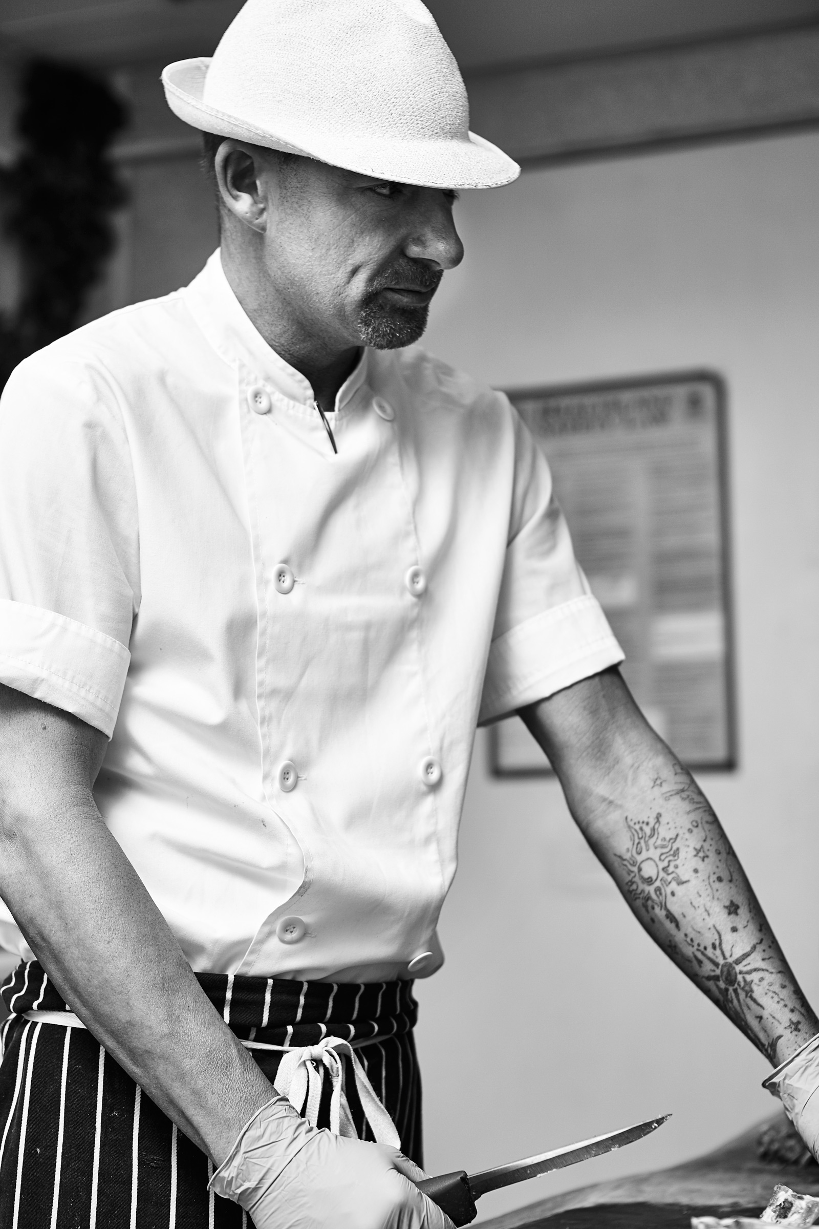 Peter Whitecross Butcher, portrait photography for editorial project by Alastair Ferrier food and drink photographer