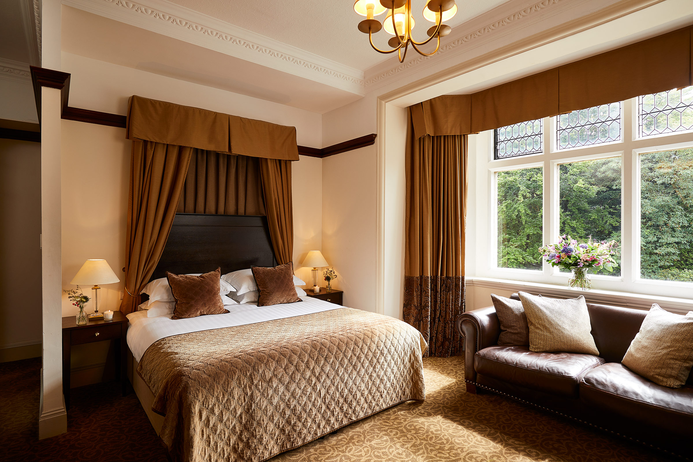 Osborne Bedroom, Frimley Hall Hotel, food travel and hospitality photographer
