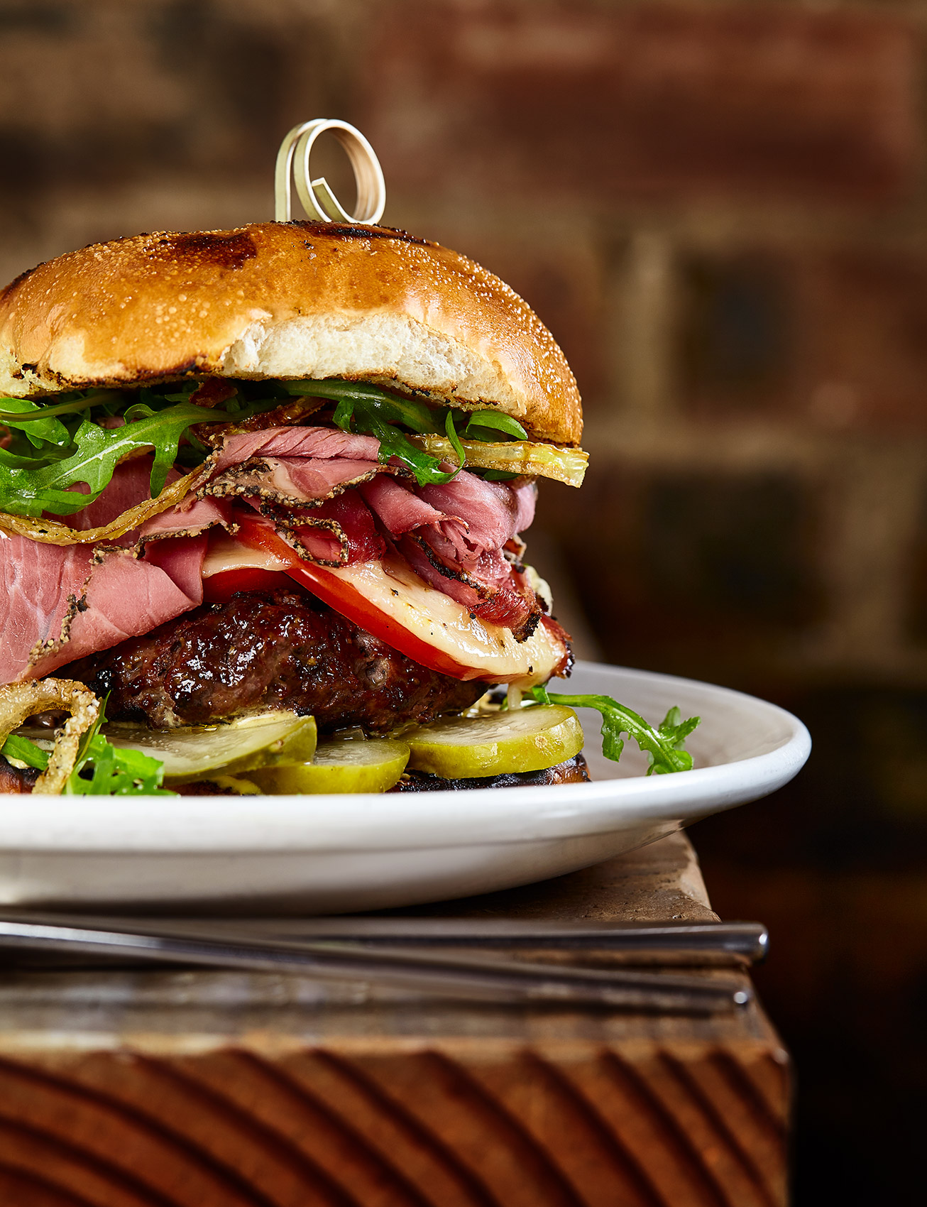  The Reuben Burger, Herringbone restaurant and bar, Edinburgh food photographer