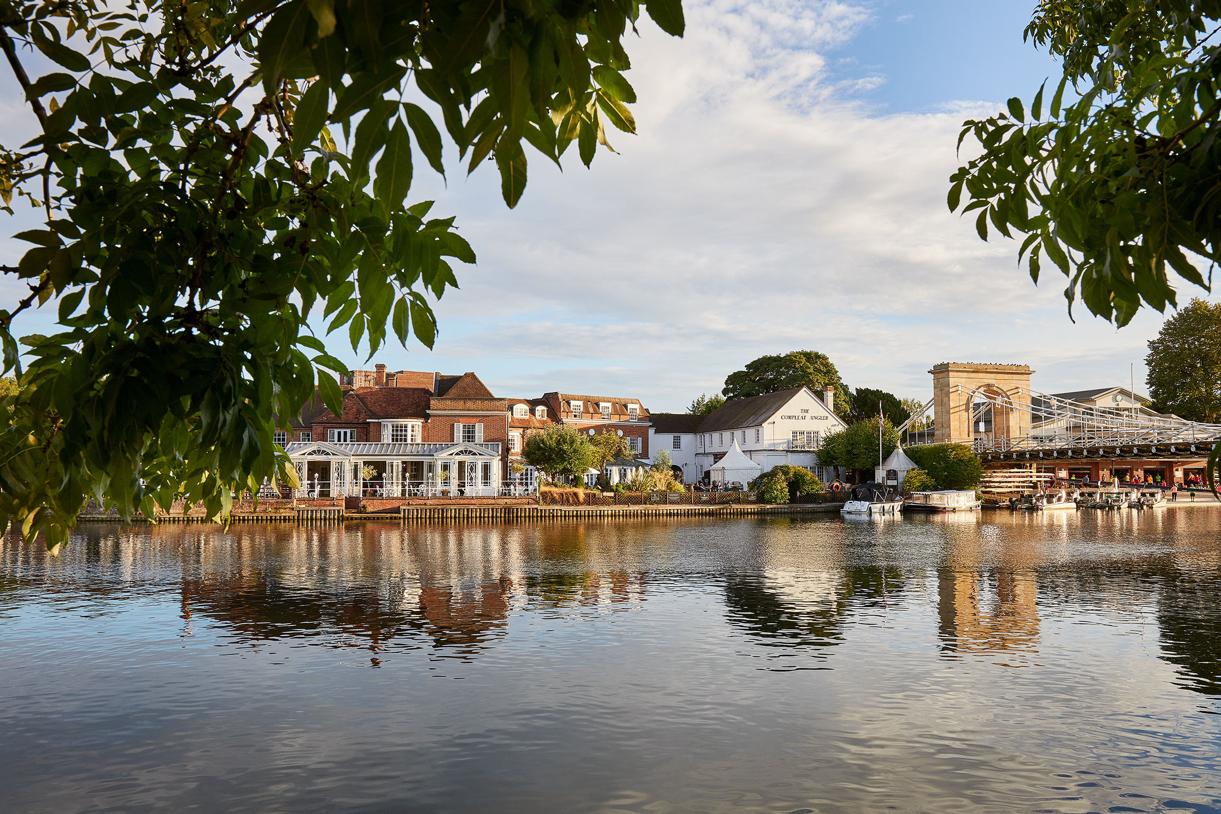 Summer exterior Compleat Angler, Marlow, travel and lifestyle photographer.