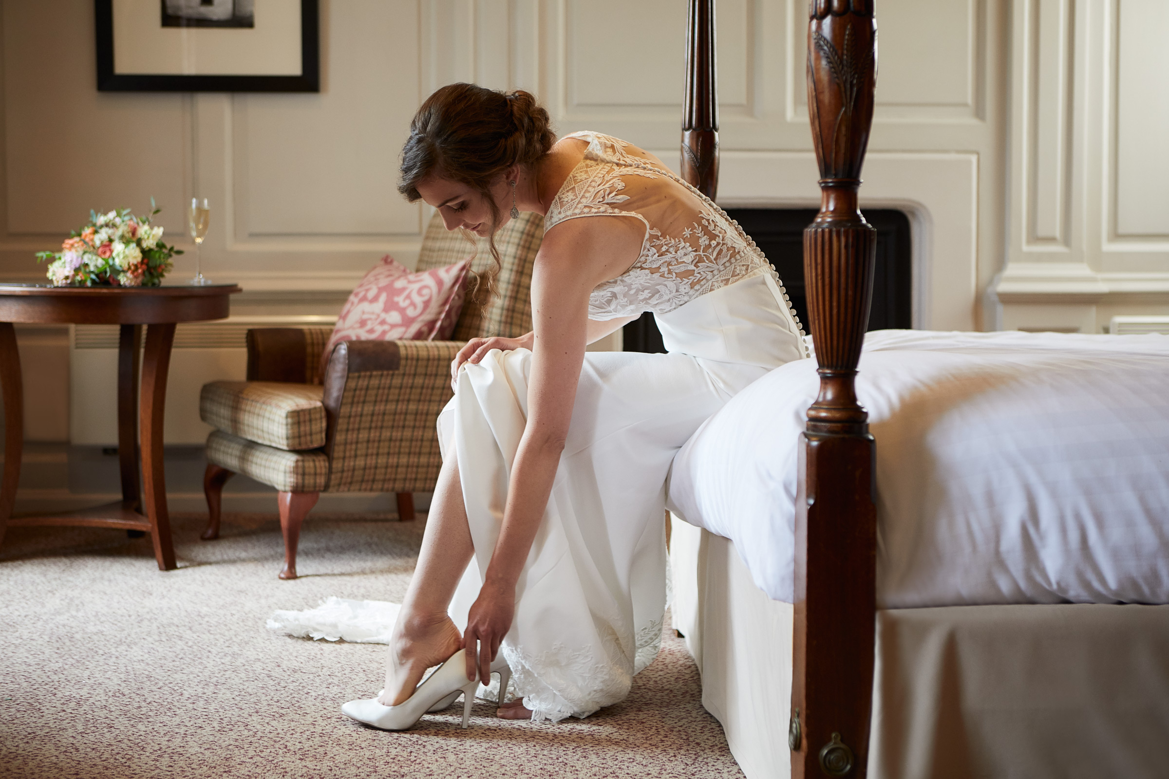 Wedding preparations Bridal Suite at Houston House Hotel